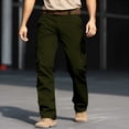 thumbnail image 2 of Pitauce Mens Cargo Work Pants Waterproof Tactical Pants with Multi Pockets Outdoor Hiking Woking Construction Pants, 2 of 9