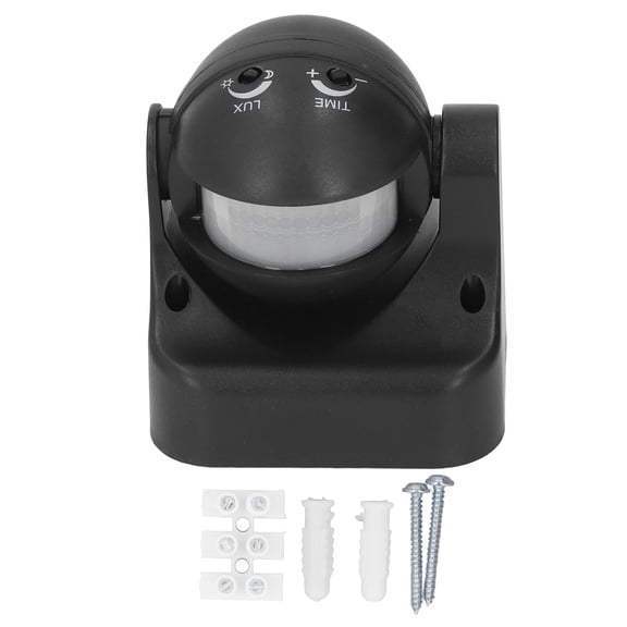 Motion Sensor Detector Switch, Infrared Motion Sensor Energy Saving Waterproof For School For Toilet Black