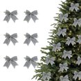 thumbnail image 2 of Outdoor Christmas Decorations,6-Piece 9cm Mini Christmas Tree Hanging Ornament Set, Small Holiday Decoration for Display, 2 of 8