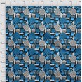 thumbnail image 4 of oneOone Georgette Viscose Blue Fabric Beach Sewing Craft Projects Fabric Prints By Yard 42 Inch Wide, 4 of 4