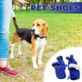 thumbnail image 5 of Winter Dog Shoes Fleece Warm Dog Boots With Reflective Tape 1 Claw Cover Pet Shoes With Drawstring, 5 of 5