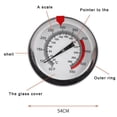 thumbnail image 3 of Metal Stainless Steel Pointer Food Thermometer Shrink Sleeve Oil Thermometer, 3 of 8