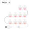thumbnail image 1 of LED Makeup Mirror Light Full Backlit Mirror USB Table Mirror with Light 6 10 14Bulbs Lights ,Widely Use, 1 of 7