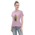 thumbnail image 4 of T-Shirt Basique à Manches Courtes pour Femme une Pièce Singe Jaune, 4 of 6