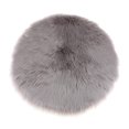 thumbnail image 1 of GUOOL Coussin d'Assise Rond en Faux, Tapis Doux pour Chambre, Salon, Filles, Sofa Gris 30 cm, 1 of 9