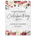 thumbnail image 1 of Darling Souvenir MADE WITH LOVE Custom Thank You For Celebrating With UsPainted Flower With BorderWelcomeSignIdeal For Celebration - 18x12, 1 of 5