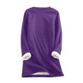 thumbnail image 5 of Tenues d'Hiver Mode Femme Noël Imprimé Manches Régulières Hiver Ample Vacances Décontracté Manches Col Rond Chemise Hauts Mignons Tenues d'Hiver en Liquidation, 5 of 5