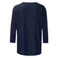 thumbnail image 5 of Amzcrzy Hauts pour Femmes T-Shirts Graphiques de Noël pour Femmes Mode Xmas Col Rond Manches 3/4 Hauts pour Femmes Décontractés Confortables Hauts d'Automne pour Femmes, 5 of 5