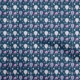 thumbnail image 1 of oneOone Tissu en Viscose Chiffon Bleu Sarcelle Tissu pour Robe de Cirque Tissu Imprimé Tissu au Mètre 42 Pouces de Large, 1 of 5