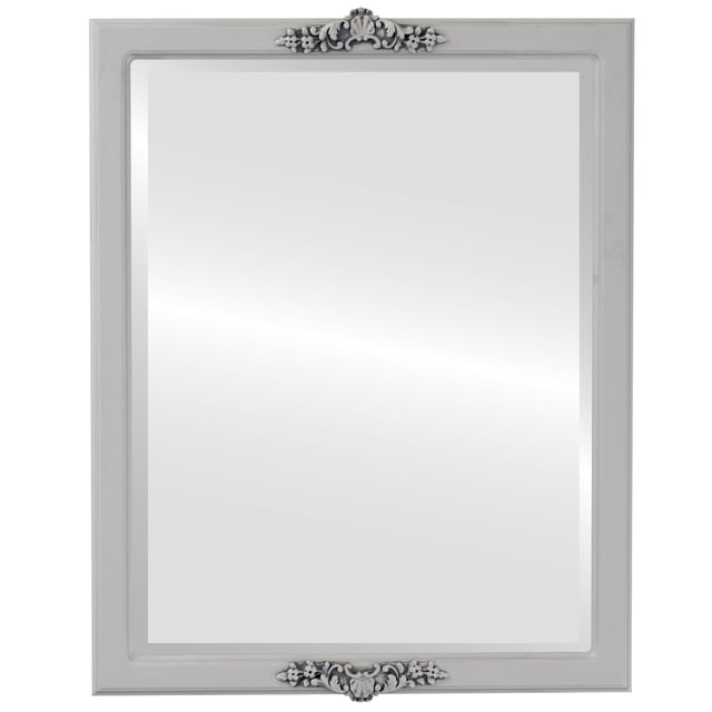 Athena Framed Mirror - Linen White