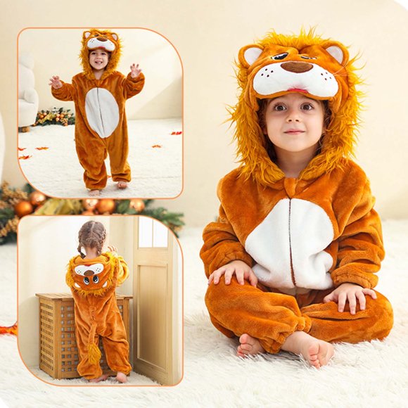 Amzcrzy Combinaison pour Enfants Combinaison pour Enfants de Petite et Moyenne Taille Combinaison en Flanelle Combinaison à Manches Longues à Capuche Chandail à Capuchon Vêtements pour Bébé Fille Essentiels pour Nouveau-Né Fille Vêtements pour Nouveau-Né Fille