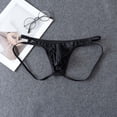 thumbnail image 2 of Product Men's underwear Sheer Lace Low Rise Thong Underwear with Breathable Mesh and Comfortable Design for Daily Wear, 2 of 3