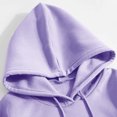 thumbnail image 4 of Rbaofujie Chandails d'Automne pour Femmes Chandail à Capuche à Cordon Mode à Manches Longues Imprimé Haut à Capuche Coa Violet Chandails à Capuche pour Femmes, 4 of 5
