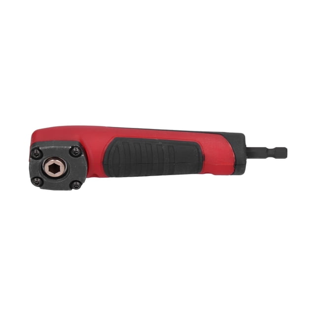 Adaptateur de Perceuse à Angle Droit Shockwave, Poignée en Caoutchouc Rouge 90 Degrés pour Perceuse