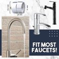 thumbnail image 5 of Binwennn One- Faucet Kitchen Faucet Accessories Faucet Filter Spray Head for Kitchen Faucet Kitchen Faucet Weight Faucets for Kitchen Water Filter Kitchen Faucets for Stainless Steel 3 Piece Filter, 5 of 5