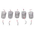 thumbnail image 4 of Cage à Leurres de Pêche, Panier de Cage à Appâts de Pêche Portable 5 Pcs en Acier Inoxydable pour Carpe pour Rivière m, 4 of 8