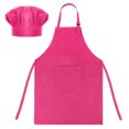 thumbnail image 1 of TOPTIE Tabliers de Cuisine pour Enfants en Toile de Coton et Ensemble de Toque de Chef, 1 of 7