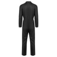 thumbnail image 4 of Runhomal Men's Long Sleeve Coveralls Dustproof Durable Button Up Work Overalls Jumpsuits Workwear Black S, 4 of 5