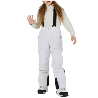 Fgnfyis Warm Winter Outwear for Girls Clothes Kids Snow Pants Winter Warm Skiing Snowboard Pants for Boys Girls White,7