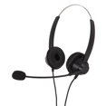 thumbnail image 4 of Cell Phone Headset, Plug And Play Binaural Headset Light Weight H360D-2.5 Single Direction 2.5mm Plug With HD Mic For Teleconferencing, 4 of 8