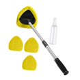 thumbnail image 3 of jinwen Auto Windshield Cleaning Tool Telescopic Handle with 3 Microfiber Pads Reusable for RV SUV Truck Aluminum Rod Multifunctional Yellow Pads, 3 of 9