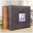 thumbnail image 4 of 6 Inch Photo Album 200 Pockets Storage Scrapbooking with Memo Interleaf Type Family Memory Photos Baby Birth Travel DIY Book Purple blue, 4 of 9