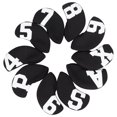 thumbnail image 1 of Iron Club Head Cover Set, Durable Number  Iron Headcover  For Protecting Club White Words On Black Background, 1 of 8