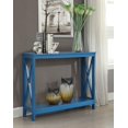 thumbnail image 2 of Pemberly Row Table Console Transitionnel en Bois, Fini Bois Bleu, 2 of 5