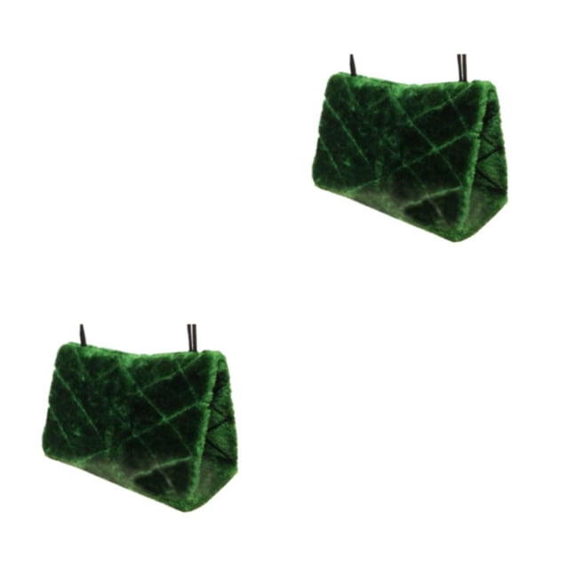 Decodeary Universal And Durable Bird Cage With Soft Fabric For Canaries And Parrots green S (17x16x12cm) 2Set
