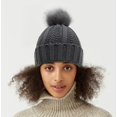 thumbnail image 4 of LinYooLi Women Chunky Beanie Hat Winter Thick Warm Fuzzy Knit Pom Skull Cap, 4 of 6