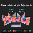 thumbnail image 4 of TUTT 15.6” Dual Portable Monitor | 16:9 Ratio FHD IPS Triple Screen Extender | Rotating Right Screen | Standalone | H5 Converter Cable | Windows, Mac OS – S10, 4 of 9