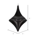 thumbnail image 2 of Vickerman MT194017D 8 in. Black Candy Glitter Drop Ornament, 2 of 3