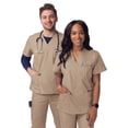thumbnail image 4 of Sivvan Unisex V-Neck 3 Pocket Scrub Top (Available in 15 Colors), 4 of 7