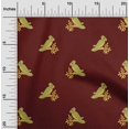 thumbnail image 1 of oneOone Cotton Poplin Fabric Bird Block Printed Fabric 1 Yard 42 Inch Wide, 1 of 4