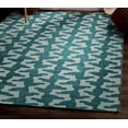 thumbnail image 4 of Outdoor Washable Doral Aqua & Green 5' x 7' Area Rug, 4 of 9