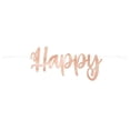 thumbnail image 3 of Rose Gold "Happy Birthday" Banner, 3 of 3