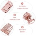 thumbnail image 3 of Stainless Sector Wrist Band Diamond Studded Watchband Belt Compatible for Fitbit, 3 of 7