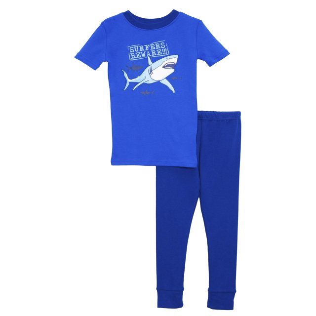 Pretigez Pyjama pour Garçons en Coton Biologique, Ensemble de Sommeil 2 Pcs