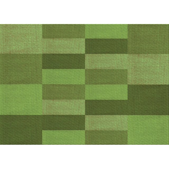 Ahgly Company Tapis d'Intérieur Lavables à la Machine Rectangle Transitionnel d'Algues Vertes, 3' x 5'