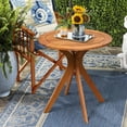 thumbnail image 1 of Costway 27'' Outdoor Round Table Solid Wood Coffee Side Bistro Table, 1 of 10