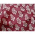 thumbnail image 5 of oneOone Silk Tabby Red Fabric Block Sewing Craft Projects Fabric Prints By Yard 42 Inch Wide, 5 of 5