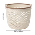 thumbnail image 3 of Suncoda Laundry Basket, Portable Dirty Clothes Basket Dirty Clothes Storage Basket Large Clothes Rack Laundry Basket Bathroom Hollow Dirty Clothes Basket, 3 of 8