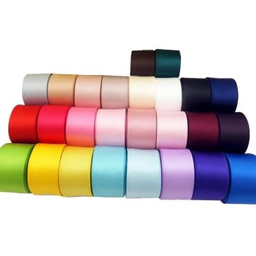 26 yards 25mm Double Sided Satin Ribbon for DIY Craft Gift Wrapping Decorating Accessories