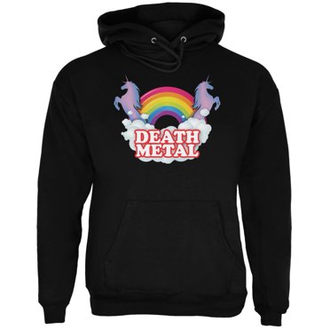 Death Metal Rainbow Black Adult Hoodie