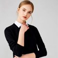 thumbnail image 3 of Blouse Dickie Blanche Factice Détachable Col Factice pour Femmes Accessoire Élégant Pièce de Superposition, 3 of 9