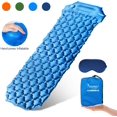 thumbnail image 1 of Inflatable Sleeping Pad,Self-Inflating Camping Mat- Ultralight Compact Waterproof Foldable TPU Air Mattress Pads for Backpacking,Travel,Hiking,Tent,Beach,Outdoor + Eye Mask & Carry Bag, 1 of 1