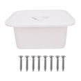 thumbnail image 2 of Deck Storage Compartment, Embedded Installation 37.5X27X17.5cm Multifunctional White Marine Boat Storage Box ABS  for Bait Fishing Gear Tools, 2 of 7
