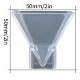 thumbnail image 3 of ziyahi 3x Transparent Pyramide Silicone Moule Résine Coulée Résine Bricolage Métier Moule Bricolage Époxy Cristal Outils, 3 of 9
