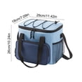 thumbnail image 3 of Cagogo Insulated Lunch Bag, Large Capacity Waterproof Lunch Box Freezable Cooler Bag for Women Men, Leakproof Insulated Lunch Tote with Adjustable Shoulder Strap, Portable Cooler Bag for Work Study, 3 of 6