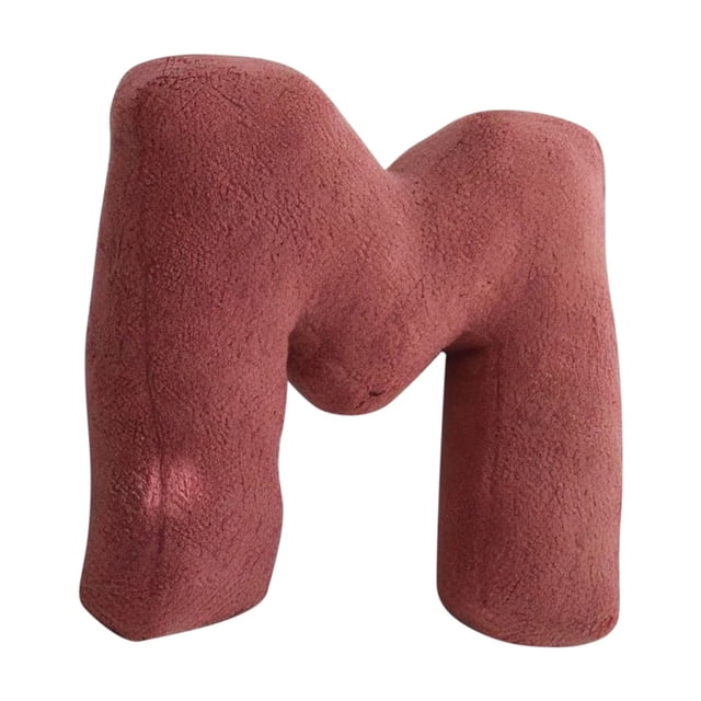 Decorative English Alphabet Letter Pillows Set - Soft Throw Cushions for Sofa, Bed, Car Interior Decor (38x30cm)